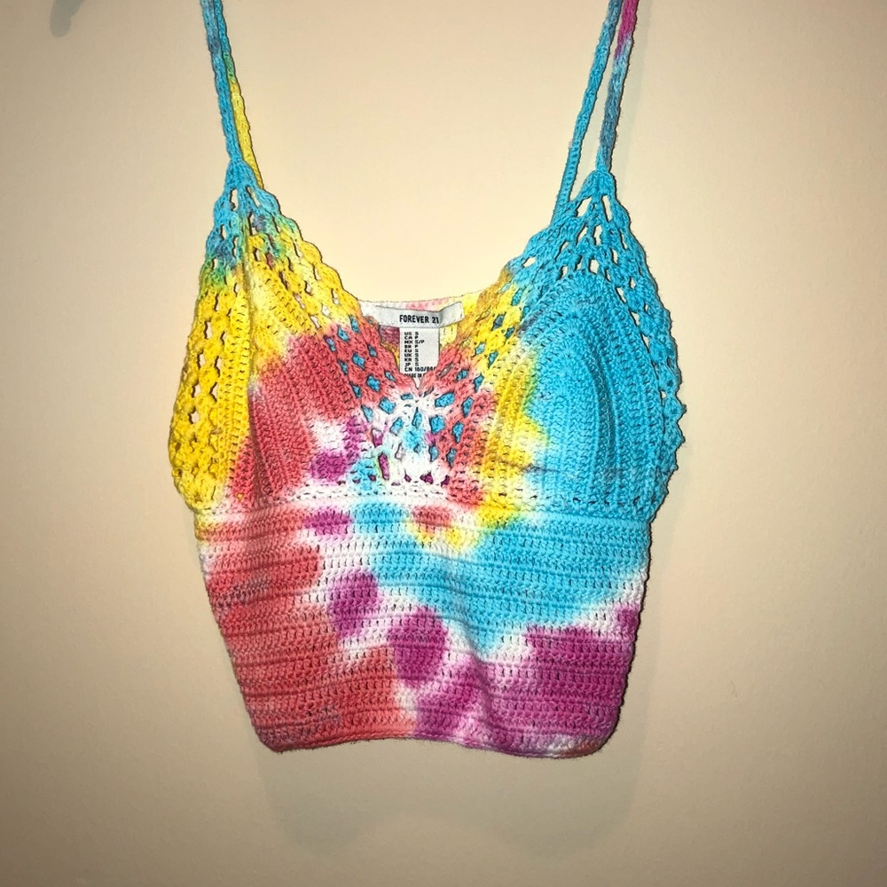 Rainbow crop top
